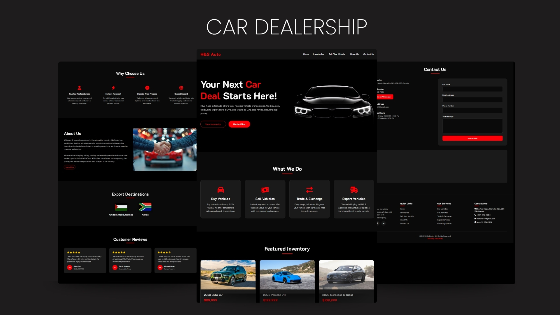 Car Dealership Website