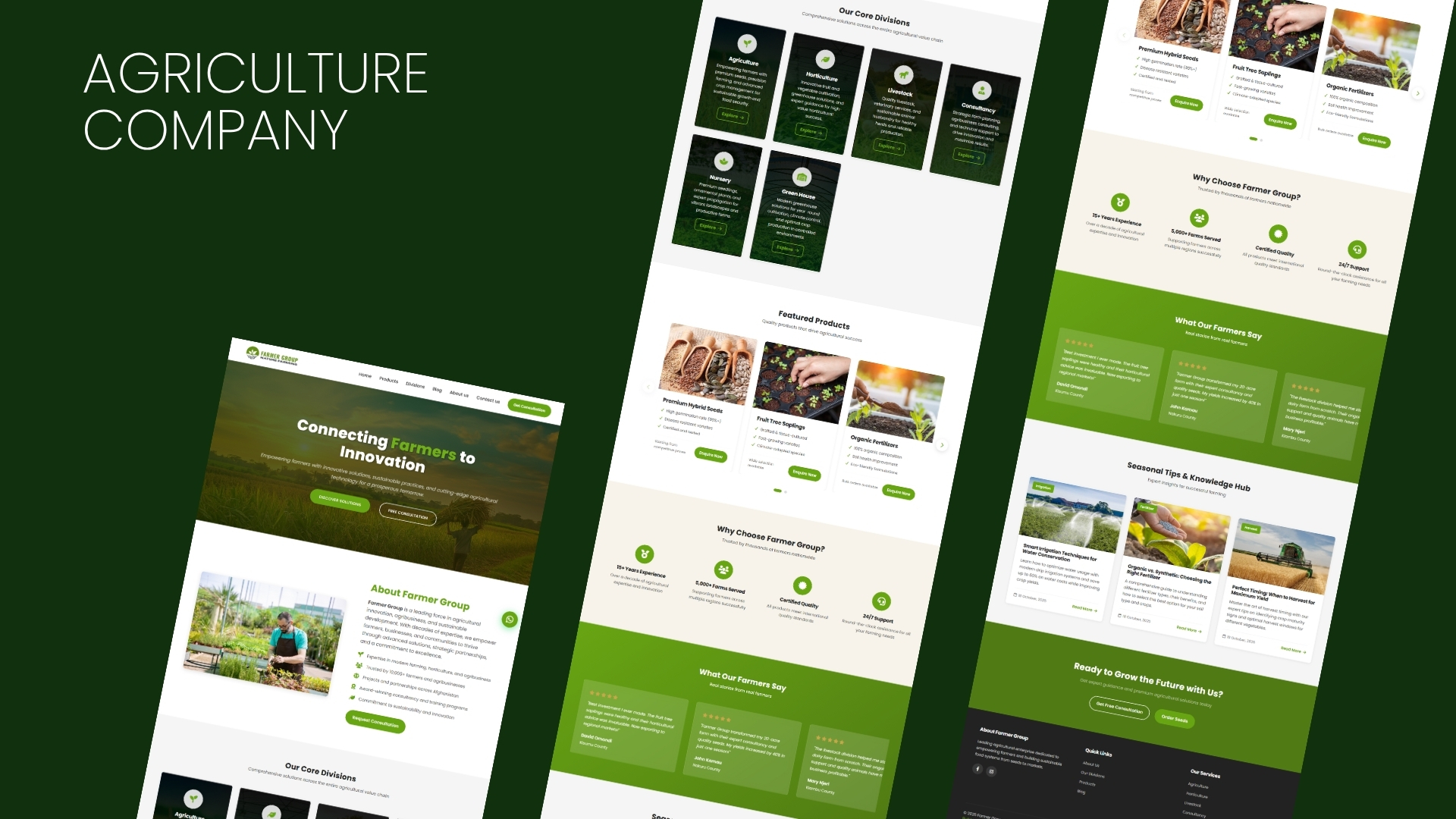 Agricultural Business Website